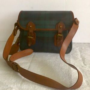 Authentic Polo Ralph Lauren Crossbody Bag Green PVC Vintage Handbag